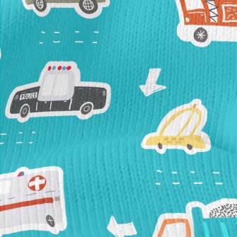 Various Professional Vehicles Stretch Jersey