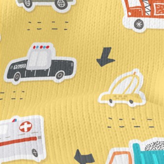 Children&#39;s Cute Car Stretch Jersey