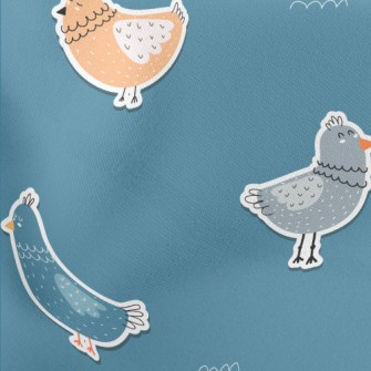 3D Children&#39;s Various Bird Lightweight Cotton Poplin