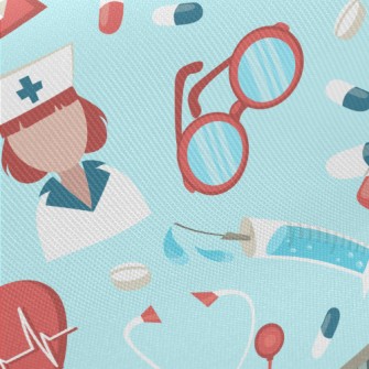 Medical Profession Pattern Midweight Cotton Poplin