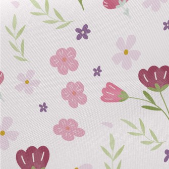 Simple Texture Flowers Midweight Cotton Poplin