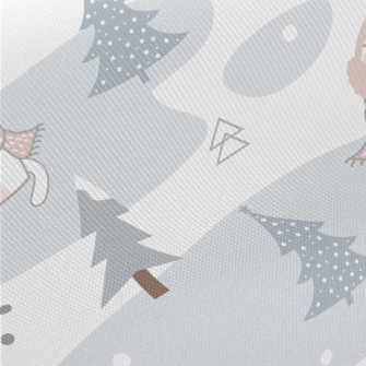 Cold Winter Scarf Cat Midweight Cotton Poplin