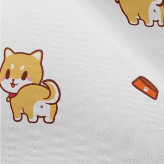 Cute And Playful Shiba Inu Chiffon