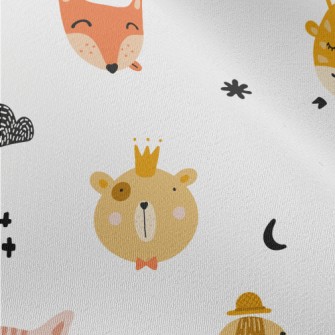 Cute Animal Heads Chiffon