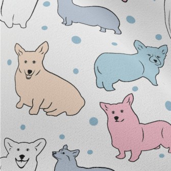 Colorful Simple Corgi Chiffon