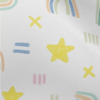 Graffiti Rainbow Stars Chiffon