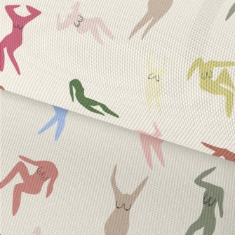 Color Block Sexy Naked Woman Waterproof Oxford