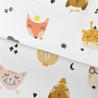 Cute Animal Heads Waterproof Oxford