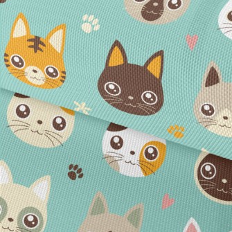 Cute And Charming Cat Waterproof Oxford