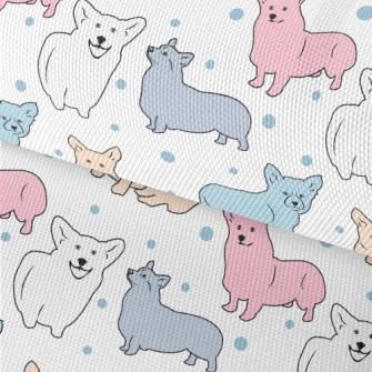 Colorful Simple Corgi Waterproof Oxford