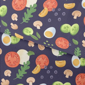 Hand Drawn Fresh Vegetables Waterproof Oxford