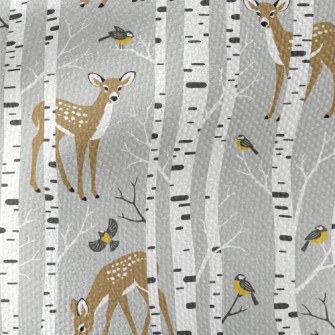 Realistic Forest Sika Deer Waterproof Canvas