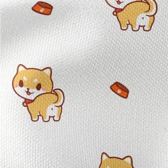 Cute And Playful Shiba Inu Waterproof Canvas