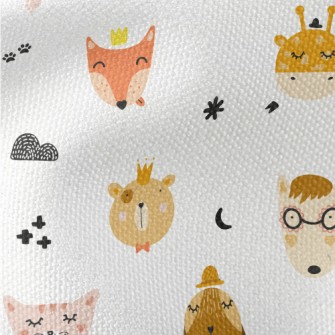 Cute Animal Heads Waterproof Canvas