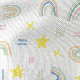 Graffiti Rainbow Stars Waterproof Canvas