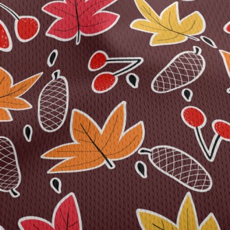 Color-changing Maple Leaves An Athletic Mesh Flat Back