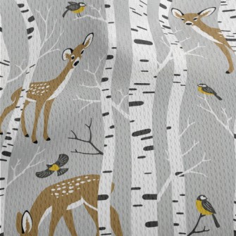 Realistic Forest Sika Deer Athletic Mesh Flat Back