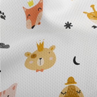 Cute Animal Heads Athletic Mesh Flat Back