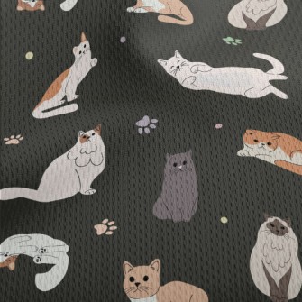 Relaxed And Comfortable Cat Athletic Mesh Flat Back