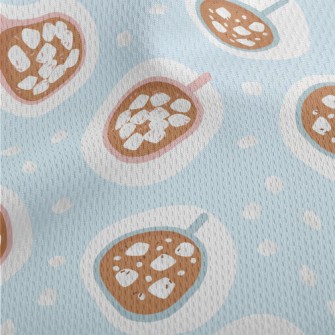 Hot Cute Marshmallow Cup Athletic Mesh Flat Back