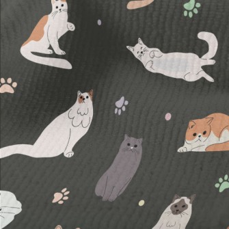 Relaxed And Comfortable Cat Terry