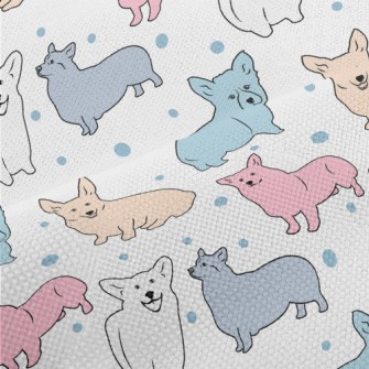 Colorful Simple Corgi Performance Linen