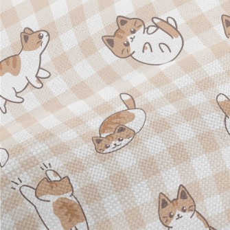 Cute And Lively Cat Performance Linen