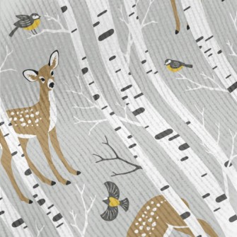 Realistic Forest Sika Deer Standard Corduroy