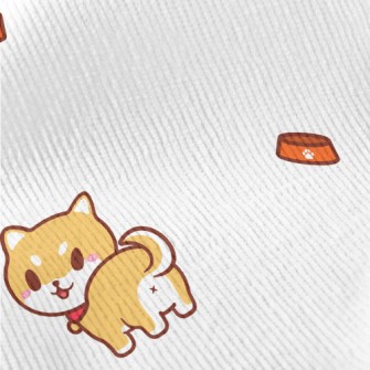 Cute And Playful Shiba Inu Standard Corduroy