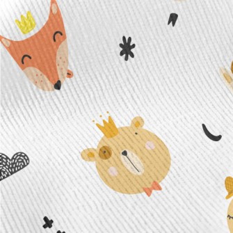 Cute Animal Heads Standard Corduroy