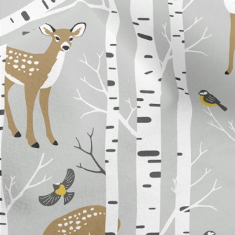 Realistic Forest Sika Deer Micro Fleece