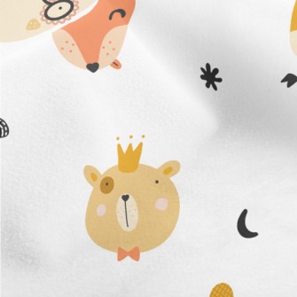 Cute Animal Heads Micro Fleece