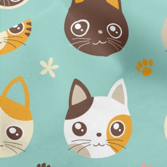 Cute And Charming Cat Micro Fleece