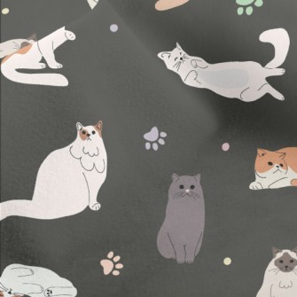 Relaxed And Comfortable Cat Micro Fleece