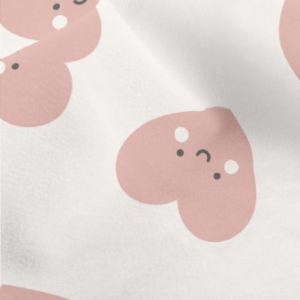 Smiling Happy Love Heart Micro Fleece