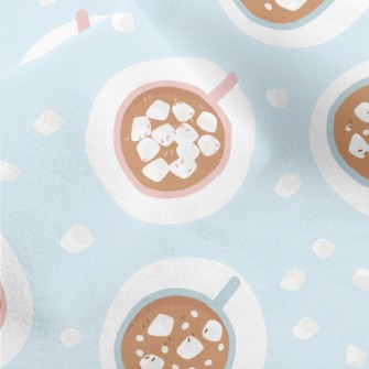 Hot Cute Marshmallow Cup Micro Fleece