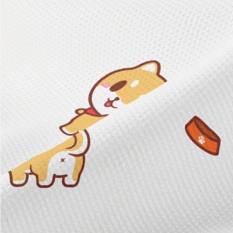 Cute And Playful Shiba Inu Piqué