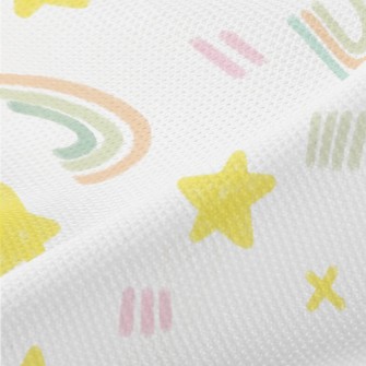Graffiti Rainbow Stars Piqué