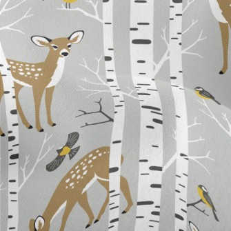 Realistic Forest Sika Deer Lightweight Performance Linen