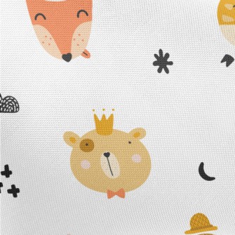 Cute Animal Heads Pongee