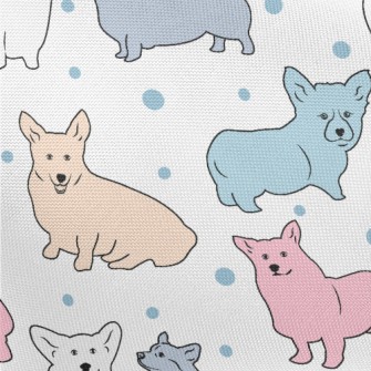 Colorful Simple Corgi Pongee