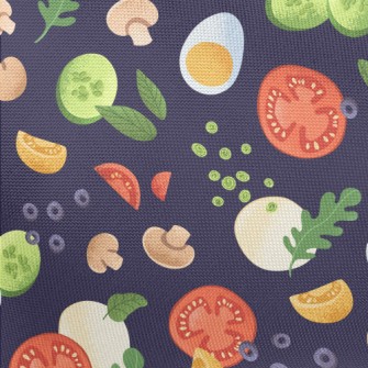 Hand Drawn Fresh Vegetables Pongee