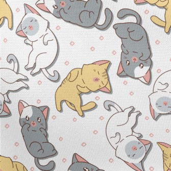 Relaxing Time Cat Pongee