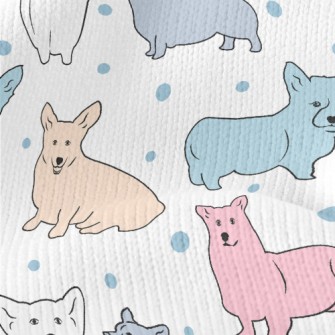 Colorful Simple Corgi Stretch Jersey