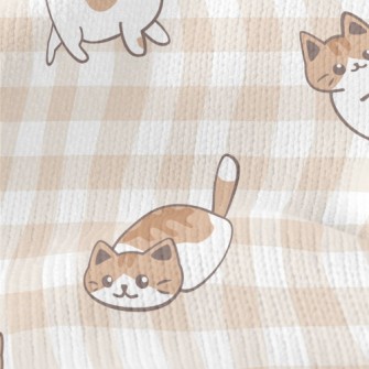 Cute And Lively Cat Stretch Jersey