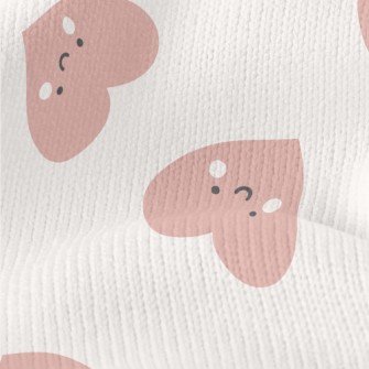 Smiling Happy Love Heart Stretch Jersey