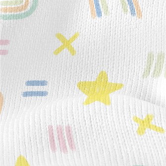 Graffiti Rainbow Stars Stretch Jersey