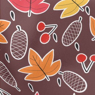 Color-changing Maple Leaves An Lightweight Cotton Poplin