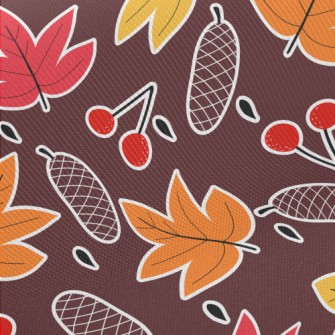 Color-changing Maple Leaves An Midweight Cotton Poplin