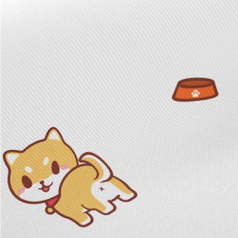 Cute And Playful Shiba Inu Midweight Cotton Poplin